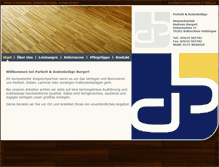 Tablet Screenshot of parkett-burgert.de